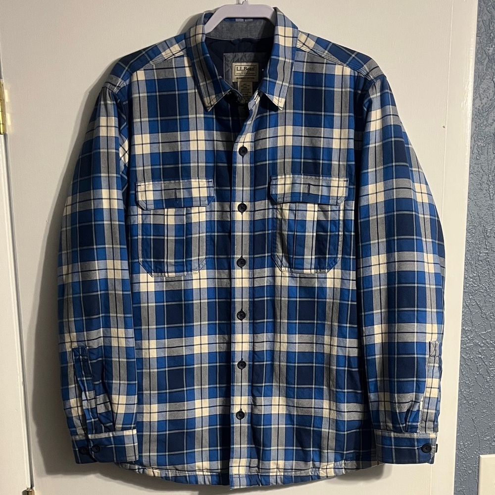 L.L. Bean Insulated Flannel Button Up